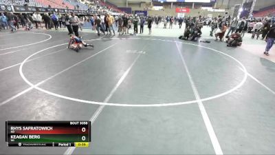 97 lbs Champ. Round 2 - Rhys Safratowich, ND vs Keagan Berg, WI