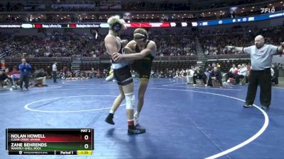 3A-138 lbs 7th Place Match - Zane Behrends, Waverly-Shell Rock vs Nolan Howell, Clear Creek-Amana