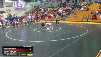 138 lbs Quarters & 1st Wb (16 Team) - Ryan Hoffman, Whitewater vs JUSTIN WEAVER, Southwest Dekalb