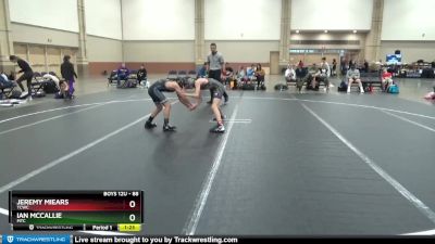 88 lbs Quarterfinal - Jeremy Miears, TCWC vs Ian McCallie, MTC