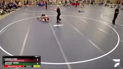145 lbs Cons. Round 2 - Jeffery Ward, Minnesota vs Logon Long, West Central Wrestling Club