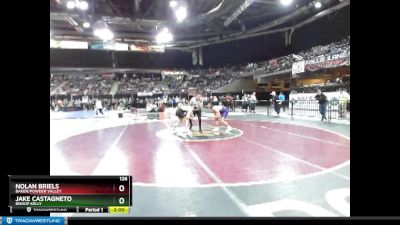 126 lbs Champ. Round 2 - Nolan Briels, Baker/Powder Valley vs Jake Castagneto, Bishop Kelly