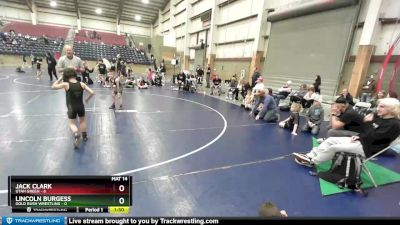 59 lbs Semis & Wb (16 Team) - Jack Clark, Utah Green vs Lincoln Burgess, Gold Rush Wrestling