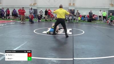 55-M lbs Quarterfinal - Boone Taylor, OH vs Leyton Boyd, IN