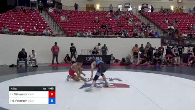 45 kg Semis - Ignacio Villasenor, Pomona Elite (PWCC) vs Haakon Peterson, Dodgeville High School Wrestling