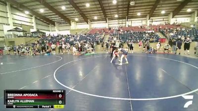 105 lbs Round 2 - Breonna Apodaca, Idaho vs Kaelyn Alleman, Utah