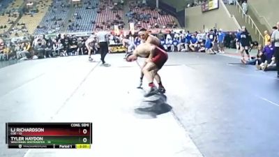 174 lbs Semis & 3rd Wb (16 Team) - LJ Richardson, Coe vs Tyler Haydon, Wisconsin-Whitewater