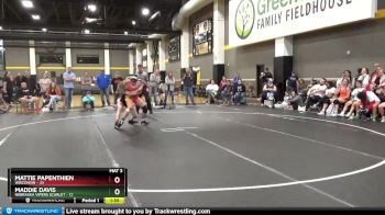 142 lbs Placement (4 Team) - Maddie Davis, Nebraska Vipers Scarlet vs Mattie Papenthien, Wisconsin