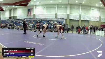 160 lbs Cons. Round 4 - Kole Katschor, MI vs Shane Saito, OH