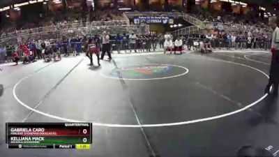 125 lbs Quarterfinal - Kelliana Mack, Osceola (Kissimmee) vs Gabriela Caro, Marjory Stoneman Douglas HS