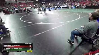 D2-106 lbs Champ. Round 1 - Maverick Kostrzak, Saint Croix Central vs Gunner Katzenmeyer, Evansville