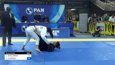 LYDIA B COLEMAN vs CAITLIN HUGGINS 2023 Pan Jiu Jitsu IBJJF Championship