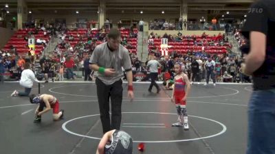 58 lbs Semifinal - Albie Cook, Hoisington Jr Cardinals vs Turk Hockett, Caney Valley