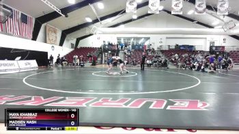 143 lbs Quarterfinal - Madisen Nash, Lyon College vs Maya Khabbaz, Schreiner University