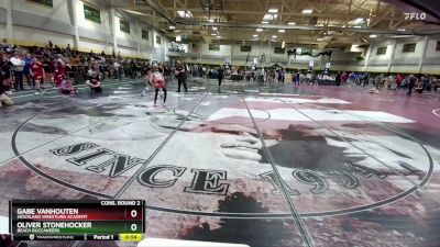 90 lbs Cons. Round 2 - Gabe VanHouten, Siouxland Wrestling Academy vs Oliver Stonehocker, Beach Buccaneers