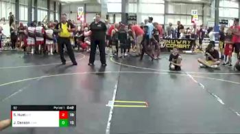 92 lbs Finals (8 Team) - Slayden Hunt, East Kansas Eagles vs Jayden Denson, Iowa Elite