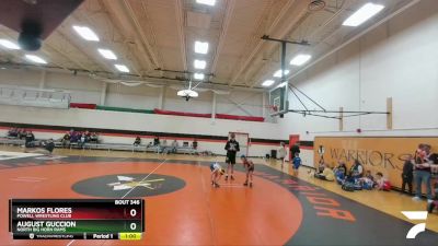 56 lbs Semifinal - Markos Flores, Powell Wrestling Club vs August Guccion, North Big Horn Rams