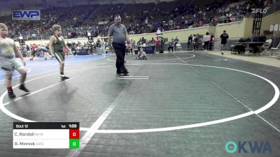 105 lbs Round Of 16 - Carter Randall, Keystone Kids Wrestling Club vs Beaux-Everett Minnick, Catoosa Wrestling