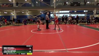 160 lbs Round 2 (16 Team) - Colton Gipson, Indiana Outlaws vs Ben Mitchell, Spatola Wrestling