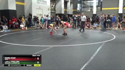 106 lbs Semifinal - Layla Phillips, Immortal Athletics WC vs Kiara Ruiz, Iowa