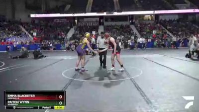 150 lbs Cons. Round 1 - Paiton Wynn, Wakeeney vs Emma Blacketer, Marysville