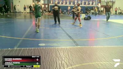 114 lbs Cons. Round 3 - Joshua Morfin, Albuquerque vs Hayden Barrera, Centennial