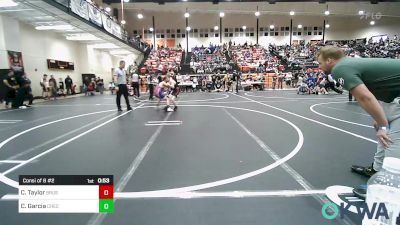 85 lbs Consi Of 8 #2 - Chase Taylor, Brushy Wrestling Club vs Christian Garcia, Checotah Matcats