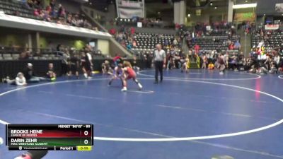 80 lbs Cons. Round 3 - Darin Zehr, MWC Wrestling Academy vs Brooks Heine, League Of Heroes