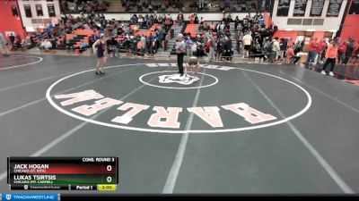 106 lbs Cons. Round 3 - Lukas Tsirtsis, Chicago (MT. CARMEL) vs Jack Hogan, Chicago (ST. RITA)