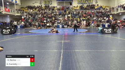 160 lbs R-16 - Bode Marlow, Thomas Jefferson vs Anthony Evanistky, Wyoming Seminary