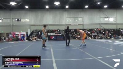 182 lbs Placement Matches (8 Team) - Matthew Jens, Illinois vs Thomas Sandoval, California Gold