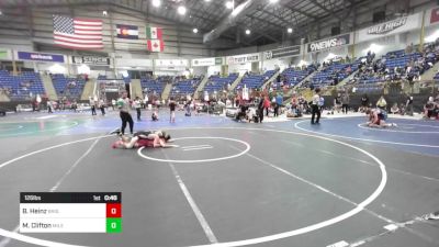 126 lbs Consi Of 8 #2 - Braaden Heinz, Brighton WC vs Matthew Clifton, Mile High WC