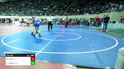 110 lbs Round Of 32 - Huck Kline, Hobart vs Leo Husky, Norman North