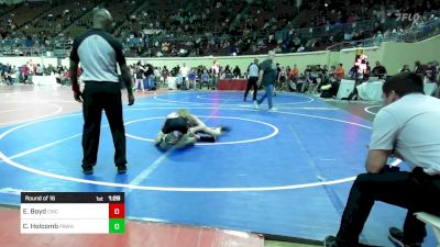 87 lbs Round Of 16 - Ethan Boyd, Claremore Wrestling Club vs Cael Holcomb, Pawhuska