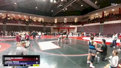 130 lbs Champ. Round 1 - Angelina Ramirez, Oklahoma vs Carissa Prock, East Central Oklahoma Wrestling