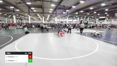 116 lbs Round Of 16 - Talon Flowers, Wrecking Crew vs Jayden Preston, Live Training