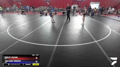 119 lbs Cons. Round 3 - Finley Hilyar, MN vs Treyden Wright, MN