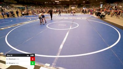 110 lbs Quarterfinal - Gage Bledsoe, Woodland Wrestling Club vs Austin Shears, Choctaw Ironman Youth Wrestling