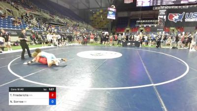 113 lbs Cons 16 #2 - Titan Friederichs, Minnesota vs Nicholas Sorrow, Michigan