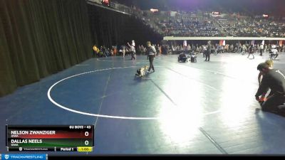 43 lbs Round 5 - Dallas Neels, Iowa vs Nelson Zwanziger, Iowa