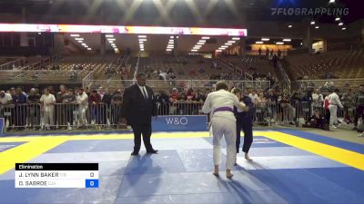 JOSHUA LYNN BAKER vs OWEN SABROE 2022 Pan Jiu Jitsu IBJJF Championship