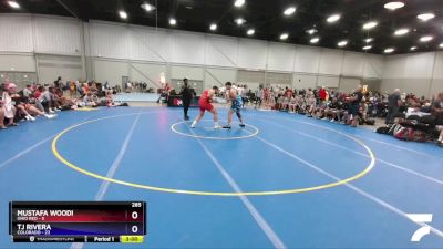 285 lbs Semis & 3rd Wb (16 Team) - Mustafa Woodi, Ohio Red vs TJ Rivera, Colorado