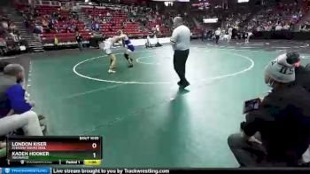 D1-195 lbs Champ. Round 1 - Kaden Hooker, Waunakee vs London Kiser, Kenosha Indian Trail