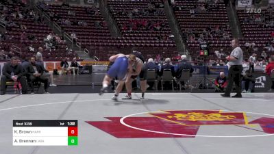 285 lbs Round Of 16 - Kevin Brown, Harrisburg vs Andrew Brennan, LaSalle