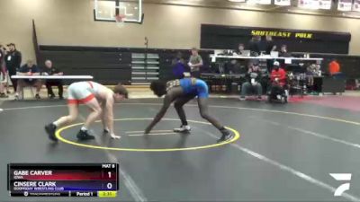 170 lbs Quarterfinal - Gabe Carver, Iowa vs Cinsere Clark, Doomsday Wrestling Club