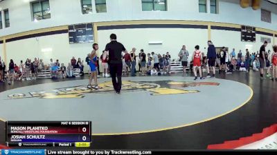 98 lbs Cons. Semi - Mason Plahitko, Roncalli Wrestling Foundation vs Josiah Schultz, Indiana