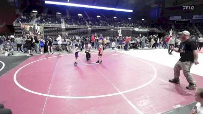 54 lbs Consi Of 8 #2 - Barrett Brown, Team Braves WC vs Roxy White, Thermopolis WC