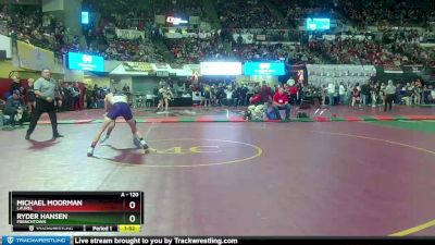 A - 120 lbs Quarterfinal - Ryder Hansen, Frenchtown vs Michael Moorman, Laurel