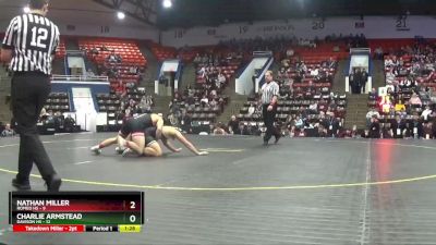 175 lbs Quarterfinals (8 Team) - Nathan Miller, Romeo HS vs Charlie Armstead, Davison HS