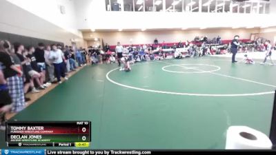 98 lbs 1st Place Match - Declan Jones, Ascend Wrestling Academy vs Tommy Baxter, Punisher Wrestling Company